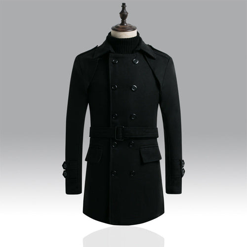 MetroTailor™ Men's Wool Coat – Refined Elegance & Comfor