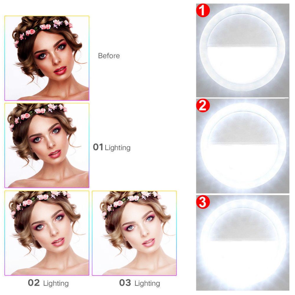 GlowClip™ Portable Selfie Ring Light – Perfect Lighting Anywhere