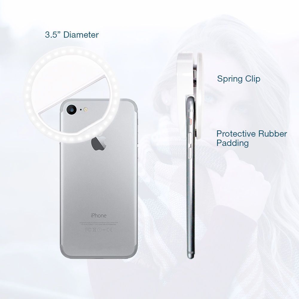 GlowClip™ Portable Selfie Ring Light – Perfect Lighting Anywhere