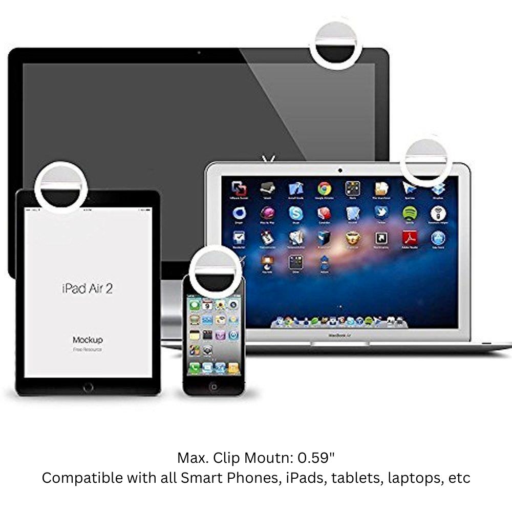 GlowClip™ Portable Selfie Ring Light – Perfect Lighting Anywhere