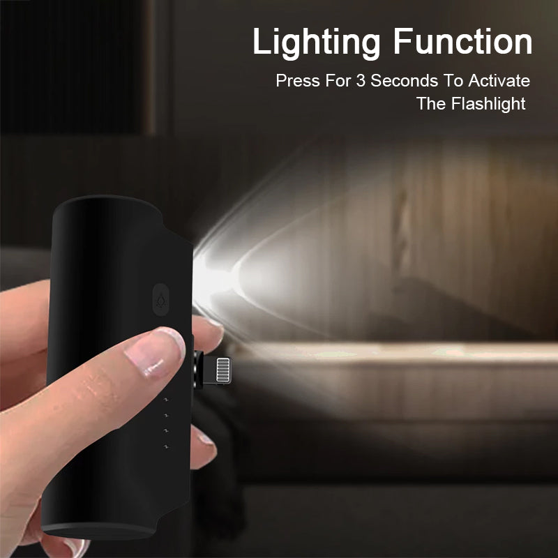 Magnetic Power Capsule Charger Portable Backup 5000mAh
