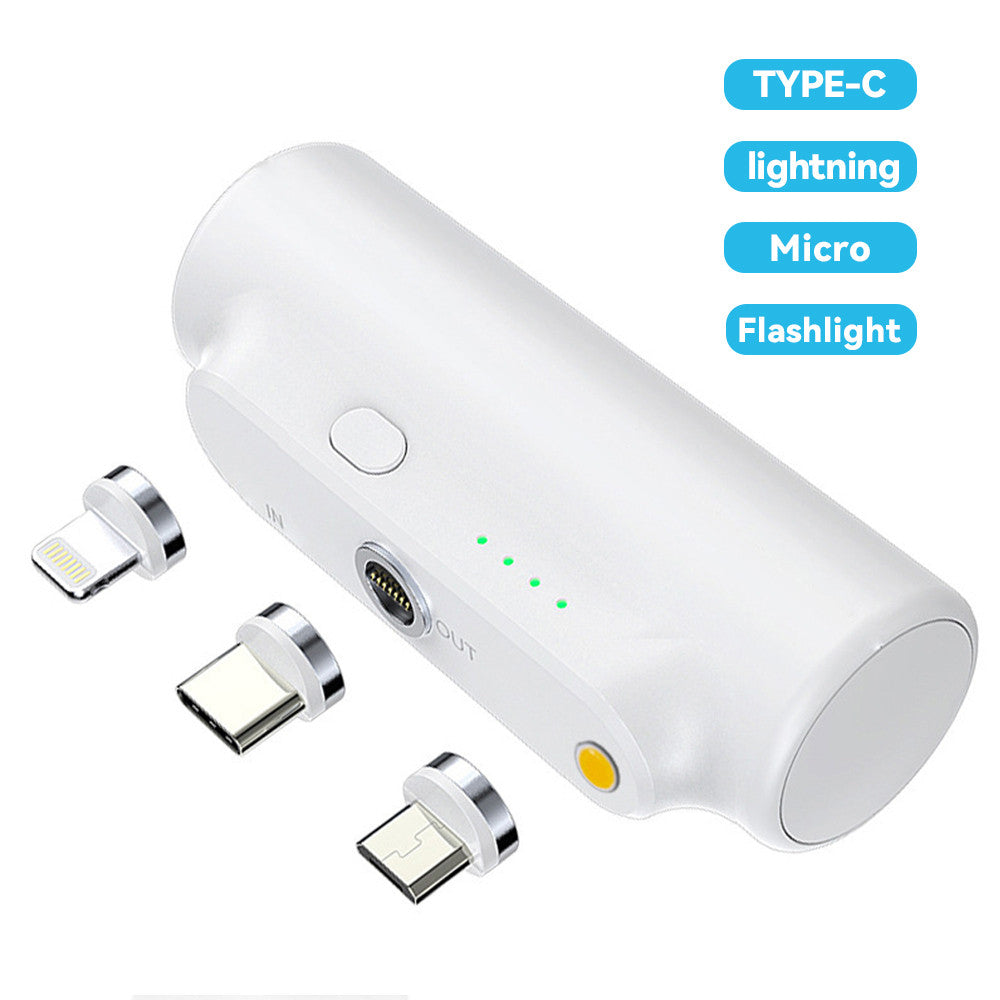Magnetic Power Capsule Charger Portable Backup 5000mAh