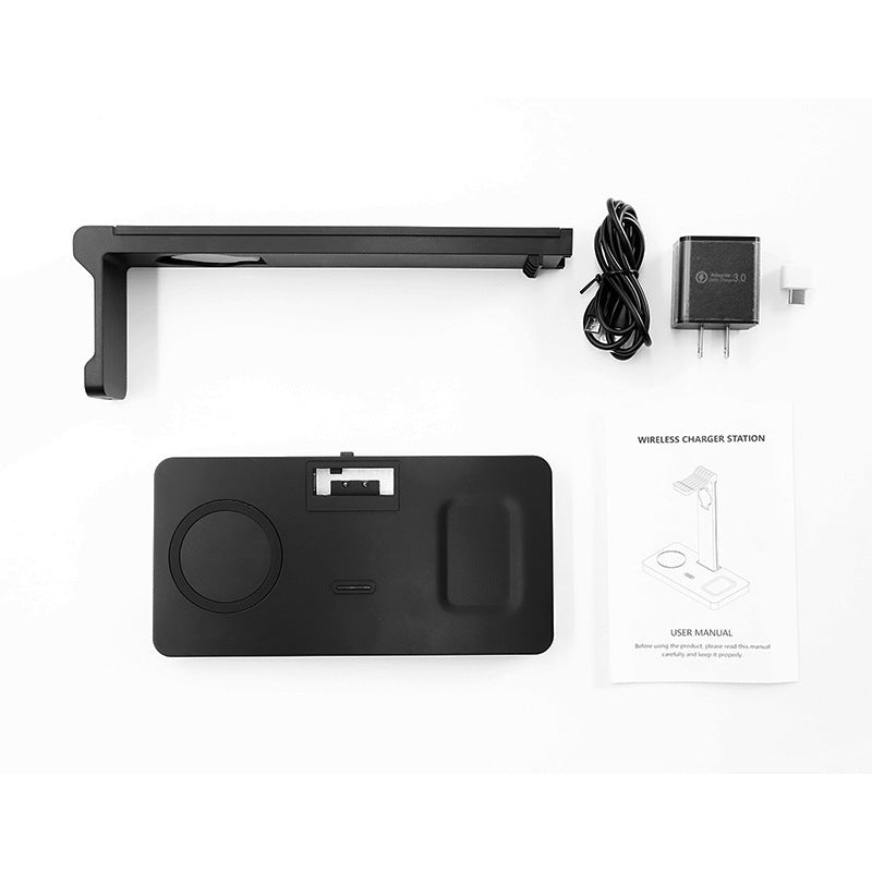Multi-Purpose Wireless Charging Stand for Phone Watch and Earphones