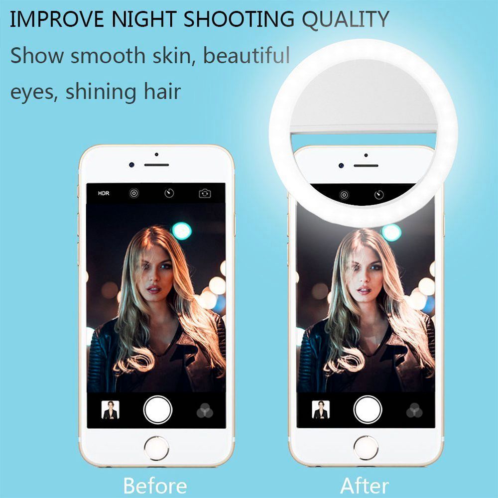 GlowClip™ Portable Selfie Ring Light – Perfect Lighting Anywhere