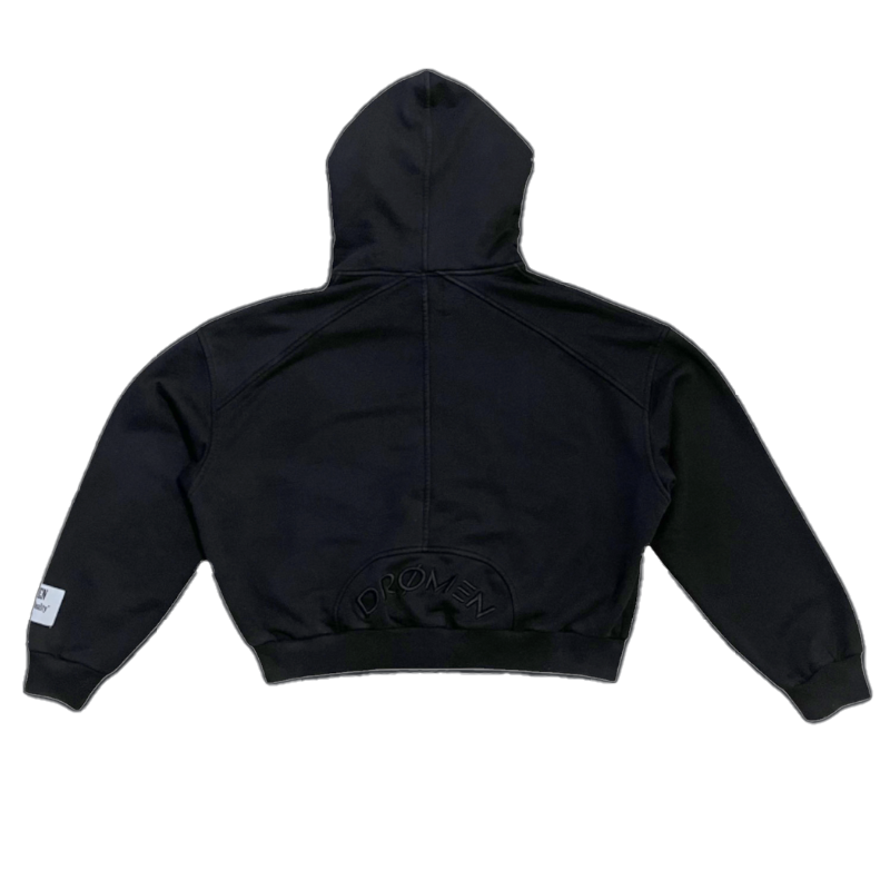LUCID - WASHED ZIP HOODIE [BLACK]