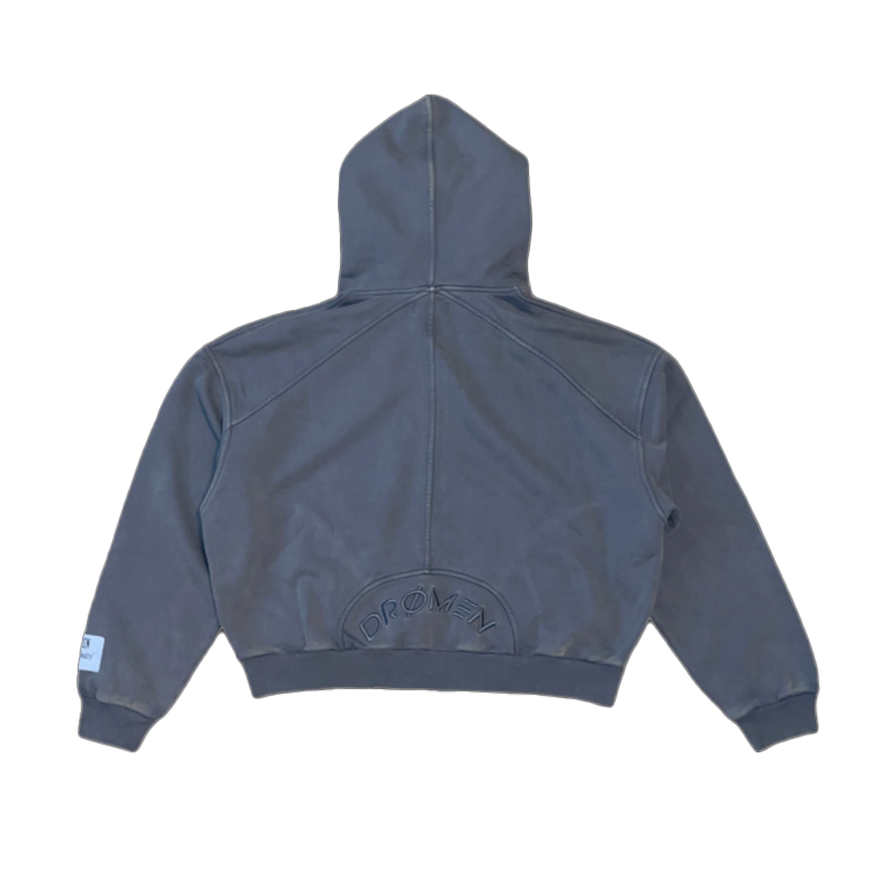 LUCID - WASHED ZIP HOODIE [PARIS GREY]