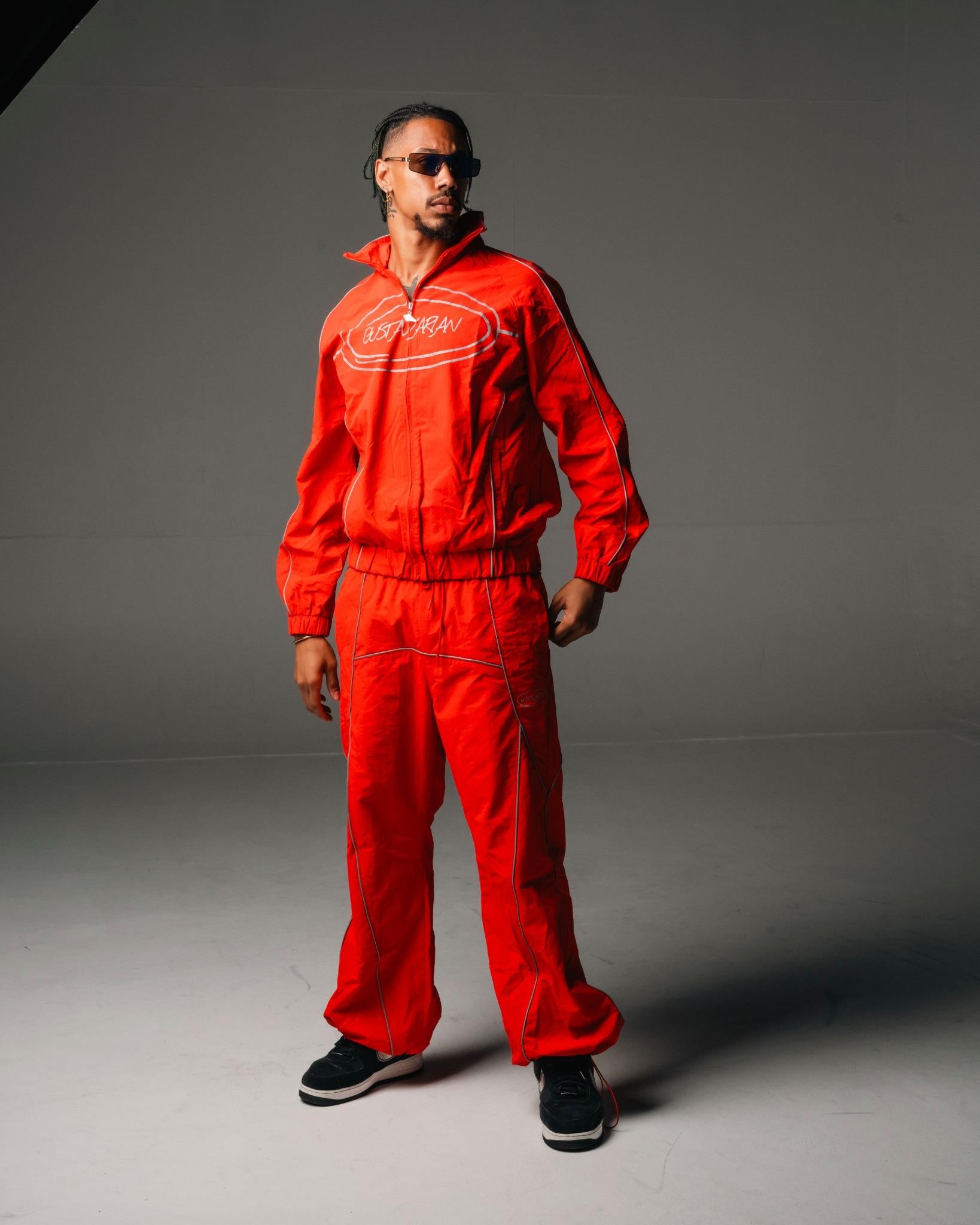 Gustavarian Original Red Illumination Track Suit – Unisex Streetwear Set