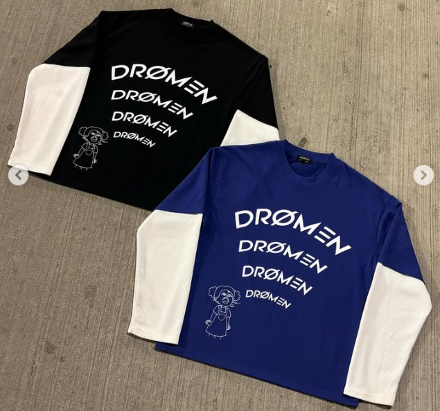 ECHO - DOUBLE LAYER TSHIRT [BLACK]