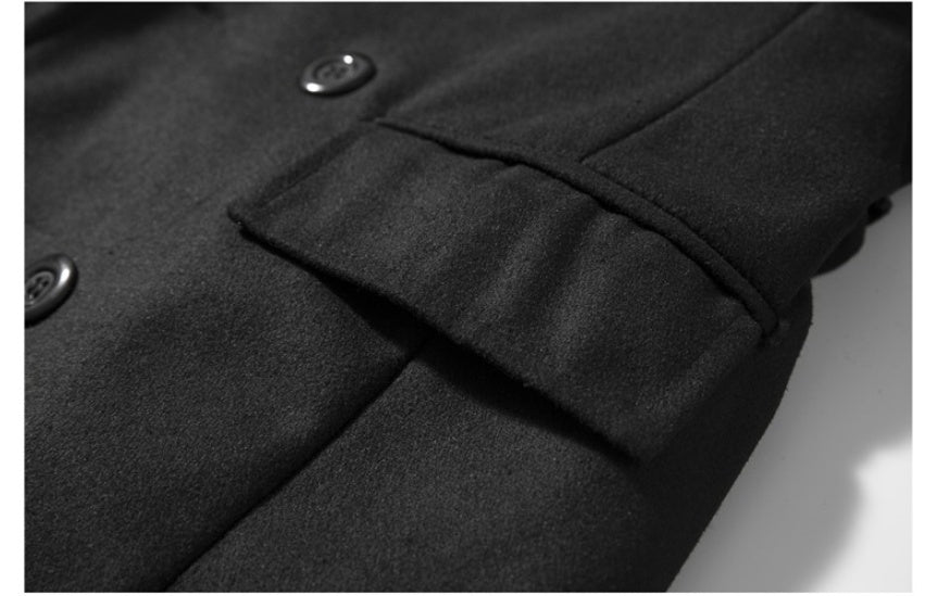 MetroTailor™ Men's Wool Coat – Refined Elegance & Comfor
